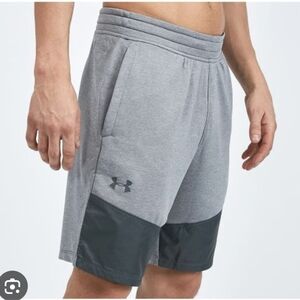 Under Armour Tech Terry Shorts Gray Mens 2XL